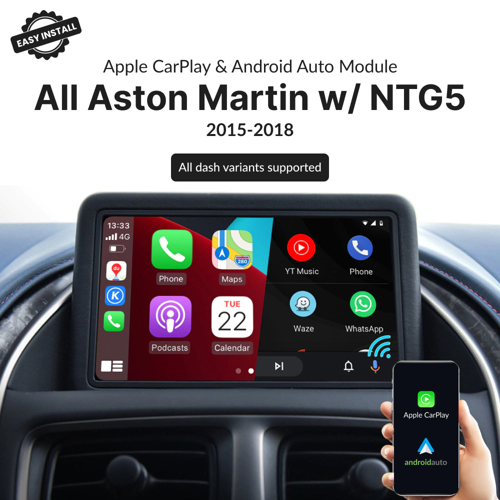 Aston Martin with NTG5 2015-2018 — Wireless Apple CarPlay & Android Auto Module 2015
