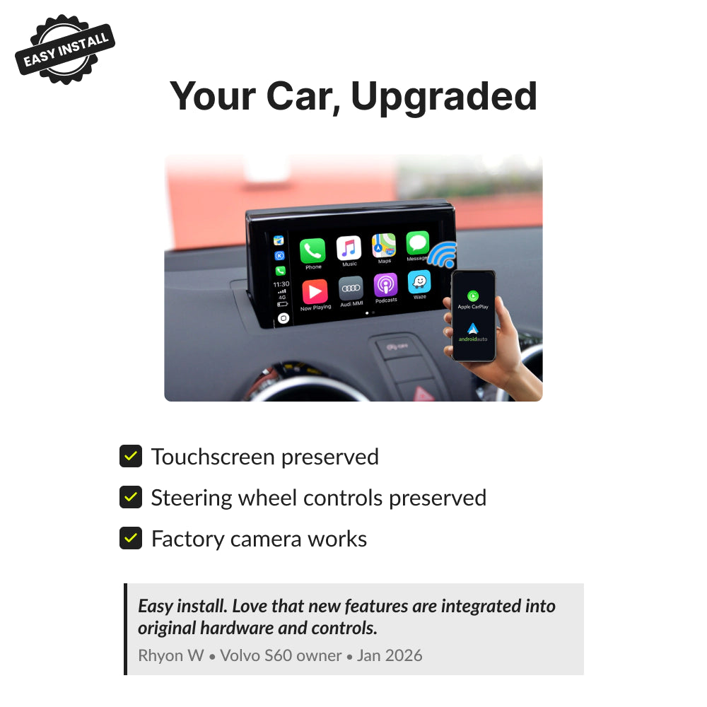 Audi A1 2012-2018 — Wireless Apple CarPlay & Android Auto Module 2018