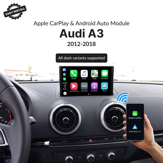 Audi A3 2012-2018 — Wireless Apple CarPlay & Android Auto Module 2012