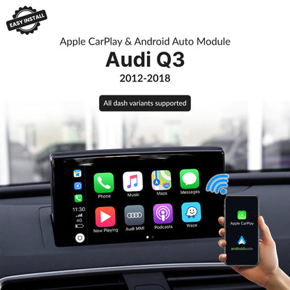Audi Q3 2012-2018 — Wireless Apple CarPlay & Android Auto Module 2012