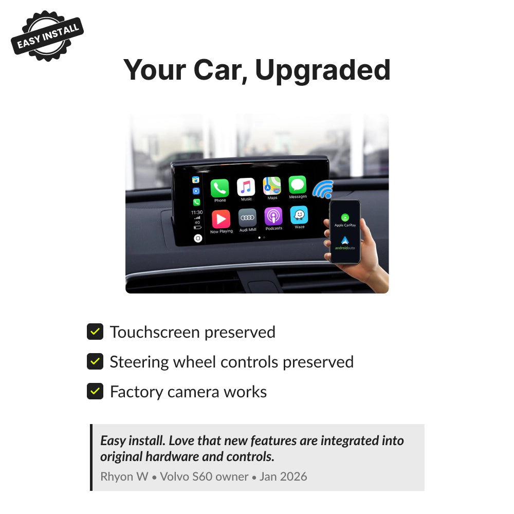 Audi Q3 2012-2018 — Wireless Apple CarPlay & Android Auto Module 2012