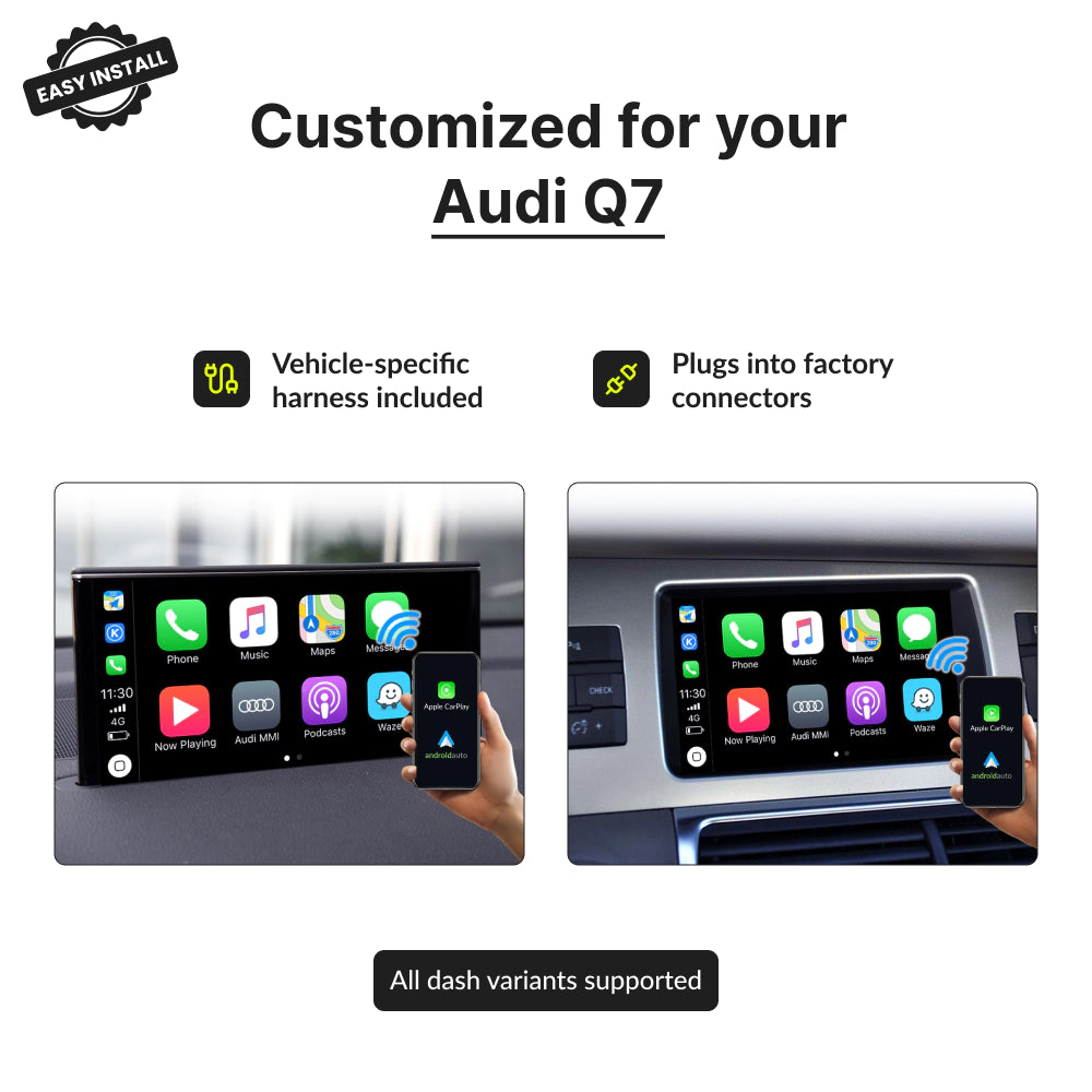 Audi Q7 2010-2018 — Wireless Apple CarPlay & Android Auto Module 2010