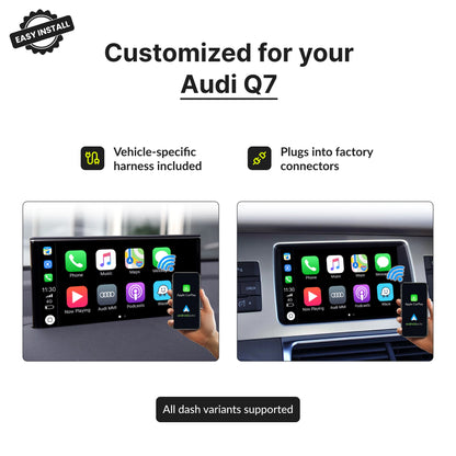 Audi Q7 2010-2018 — Wireless Apple CarPlay & Android Auto Module 2010