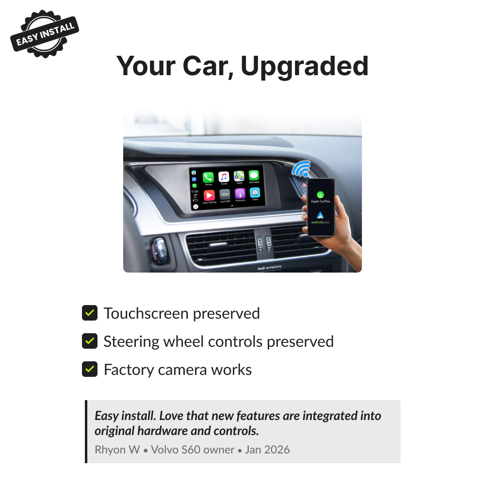 Audi with MMI 2G 2003-2009 — Wireless Apple CarPlay & Android Auto Module 2003