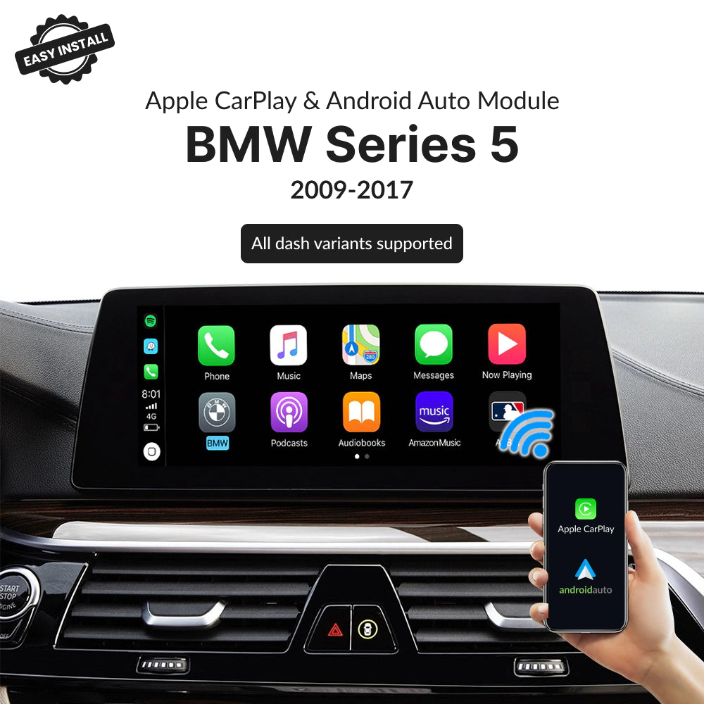 BMW Series 5 2009-2017 — Wireless Apple CarPlay & Android Auto Module 2009