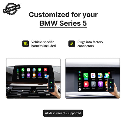 BMW Series 5 2009-2017 — Wireless Apple CarPlay & Android Auto Module 2009