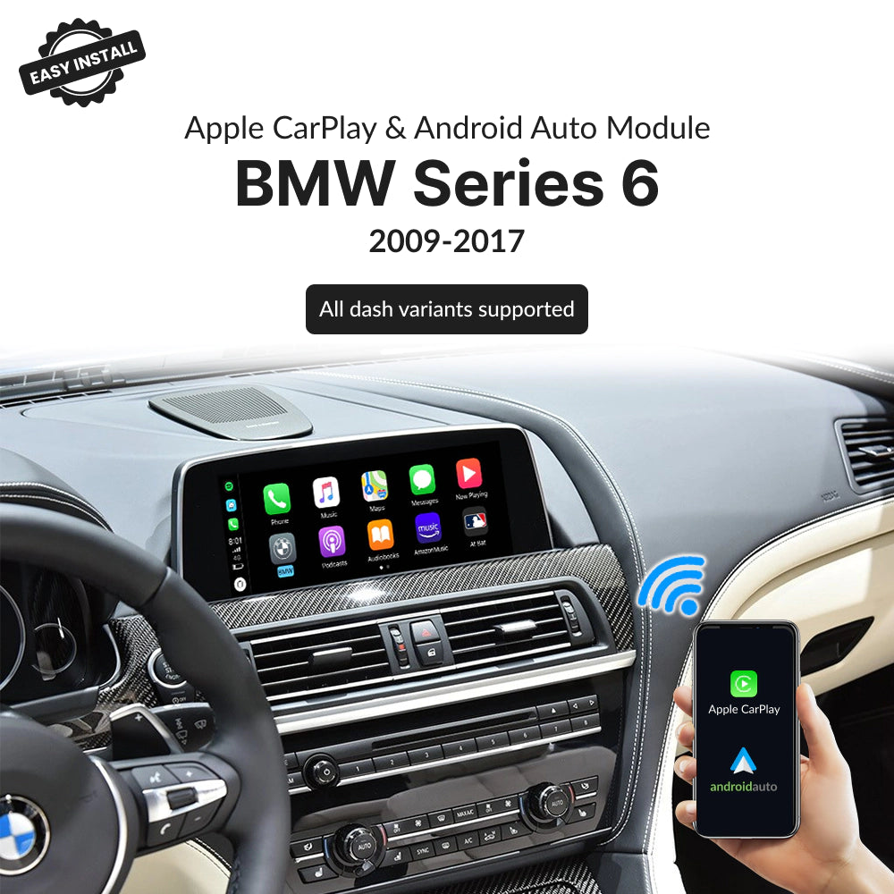 BMW Series 6 2009-2017 — Wireless Apple CarPlay & Android Auto Module 2009