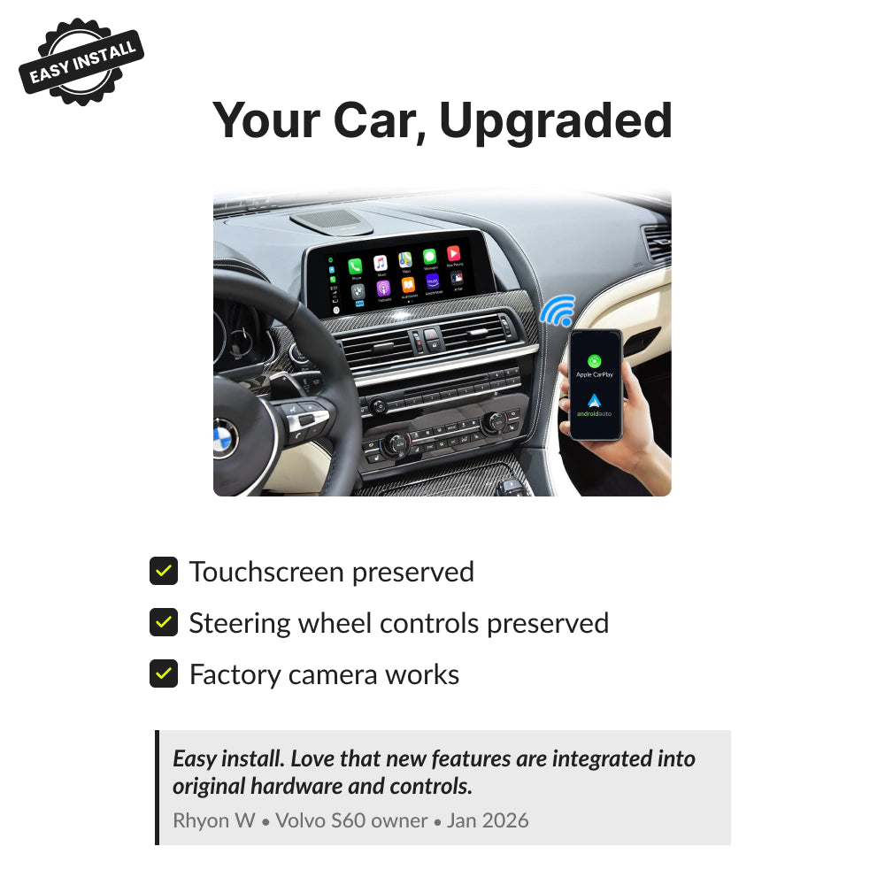 BMW Series 6 2009-2017 — Wireless Apple CarPlay & Android Auto Module 2009
