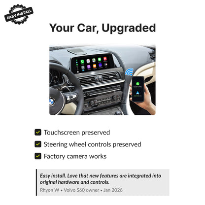 BMW Series 6 2009-2017 — Wireless Apple CarPlay & Android Auto Module 2009