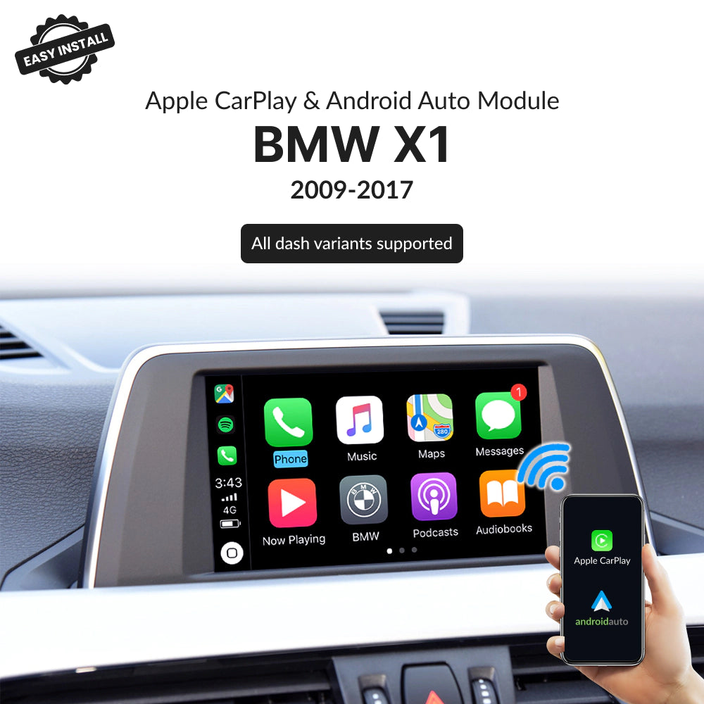 BMW X1 2009-2017 — Wireless Apple CarPlay & Android Auto Module 2009