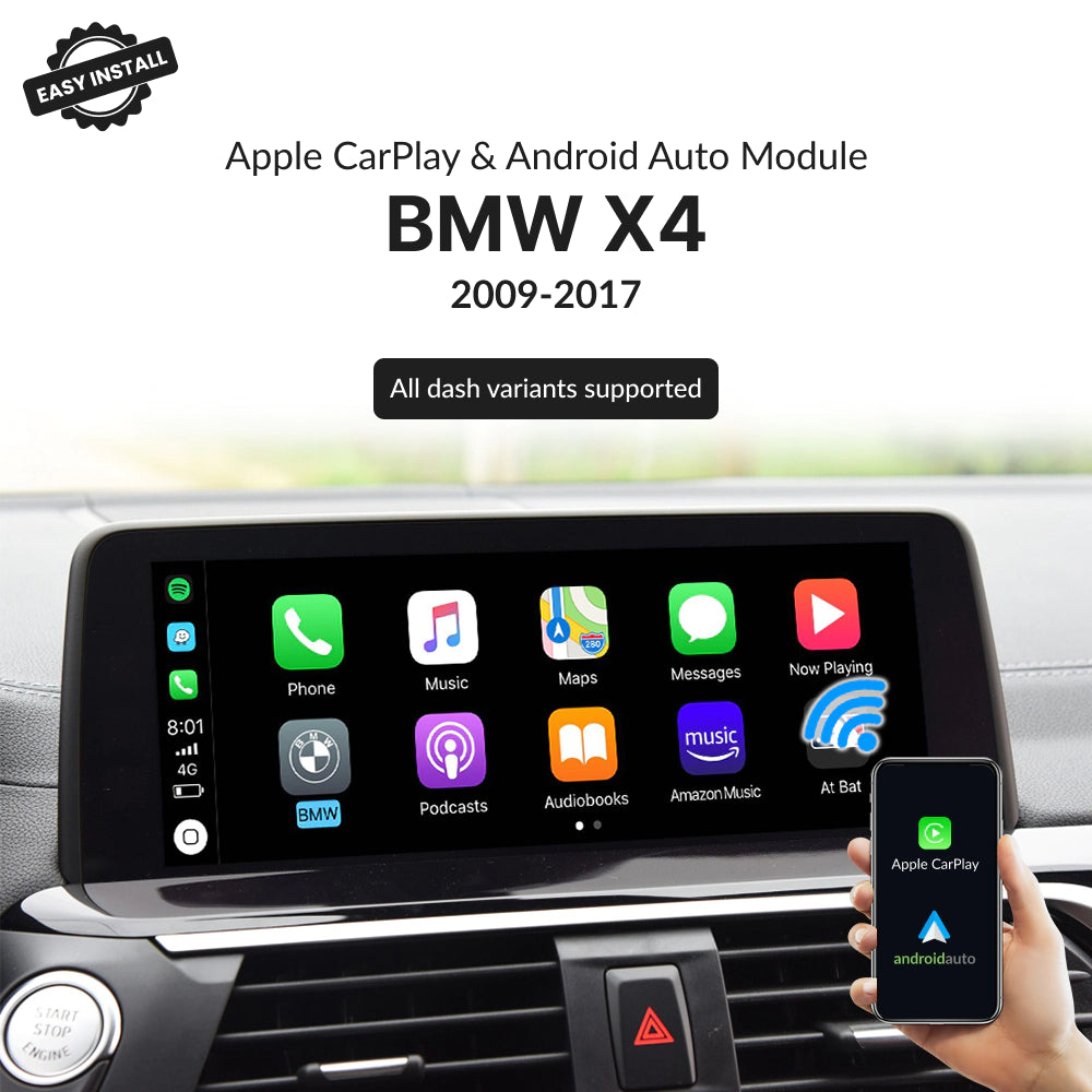 BMW X4 2009-2017 — Wireless Apple CarPlay & Android Auto Module 2009