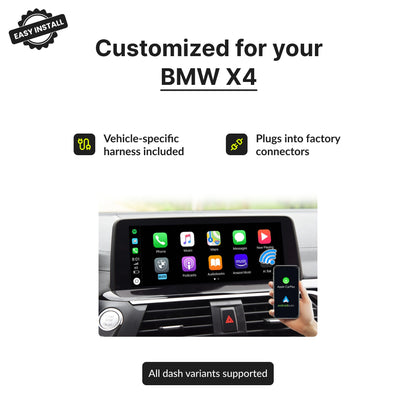 BMW X4 2009-2017 — Wireless Apple CarPlay & Android Auto Module 2009