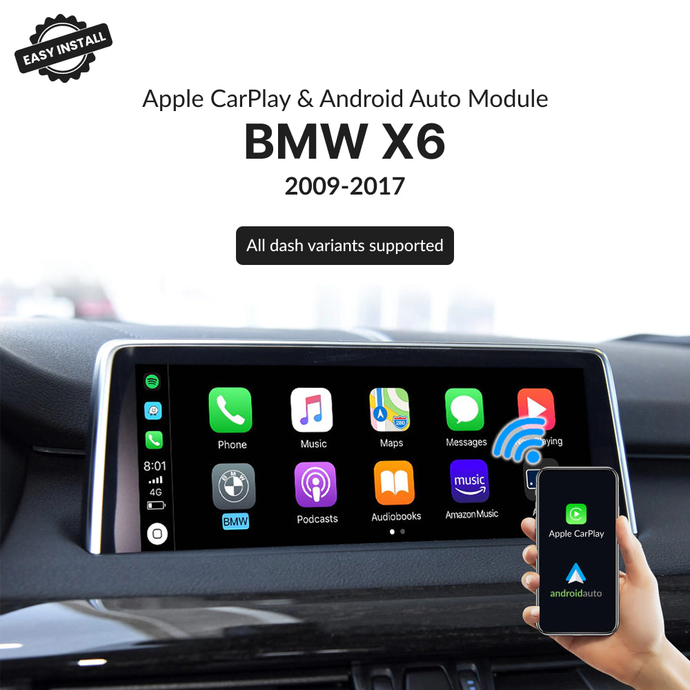 BMW X6 2009-2017 — Wireless Apple CarPlay & Android Auto Module 2009