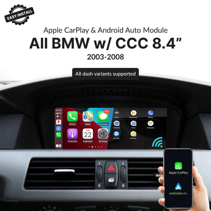 BMW with CCC 8.4" 2003-2008  — Wireless Apple CarPlay & Android Auto Module 2003
