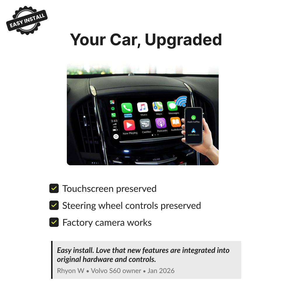 Cadillac ATS 2014-2017 — Wireless Apple CarPlay & Android Auto Module 2014