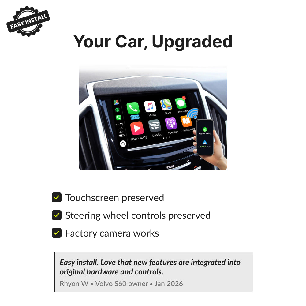 Cadillac SRX 2014-2017 — Wireless Apple CarPlay & Android Auto Module 2014