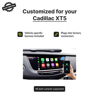 Cadillac XT5 2014-2017 — Wireless Apple CarPlay & Android Auto Module 2014