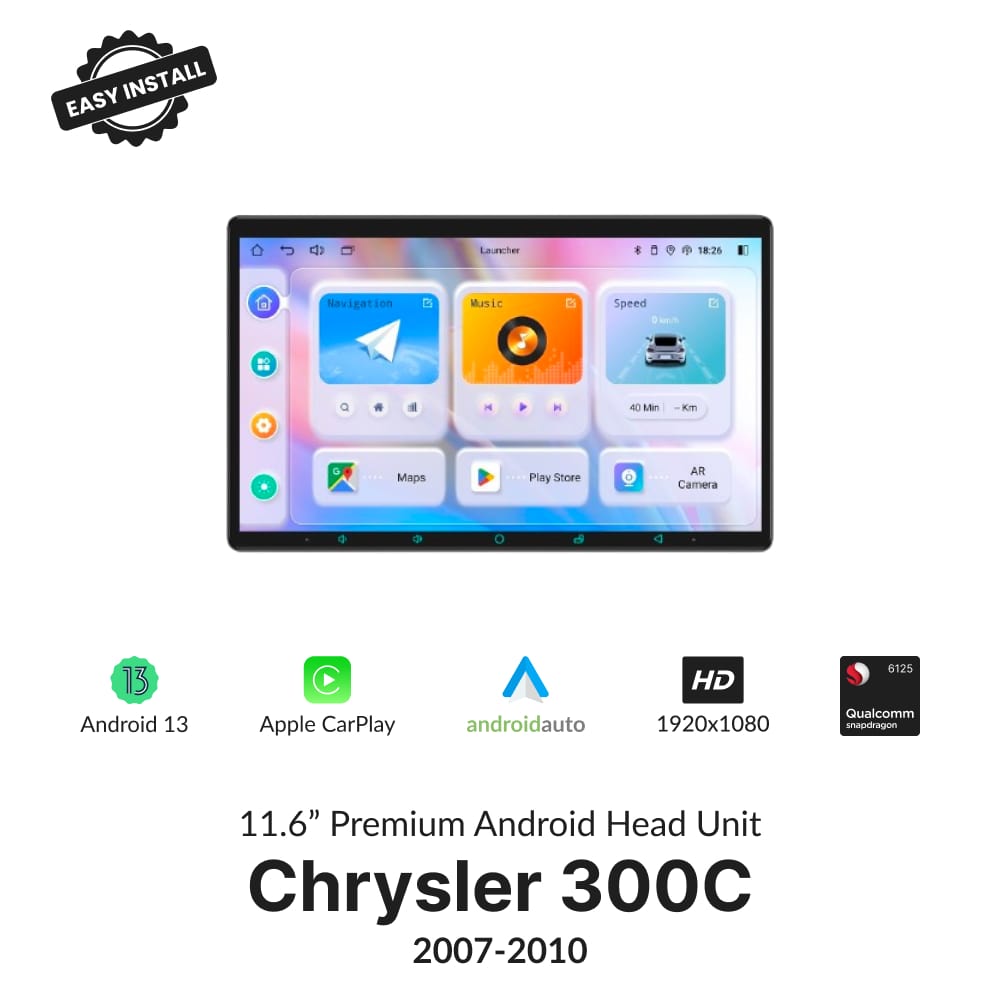Chrysler 300C 2007-2010 — Premium 11.6” Carplay & Android Auto Head Unit