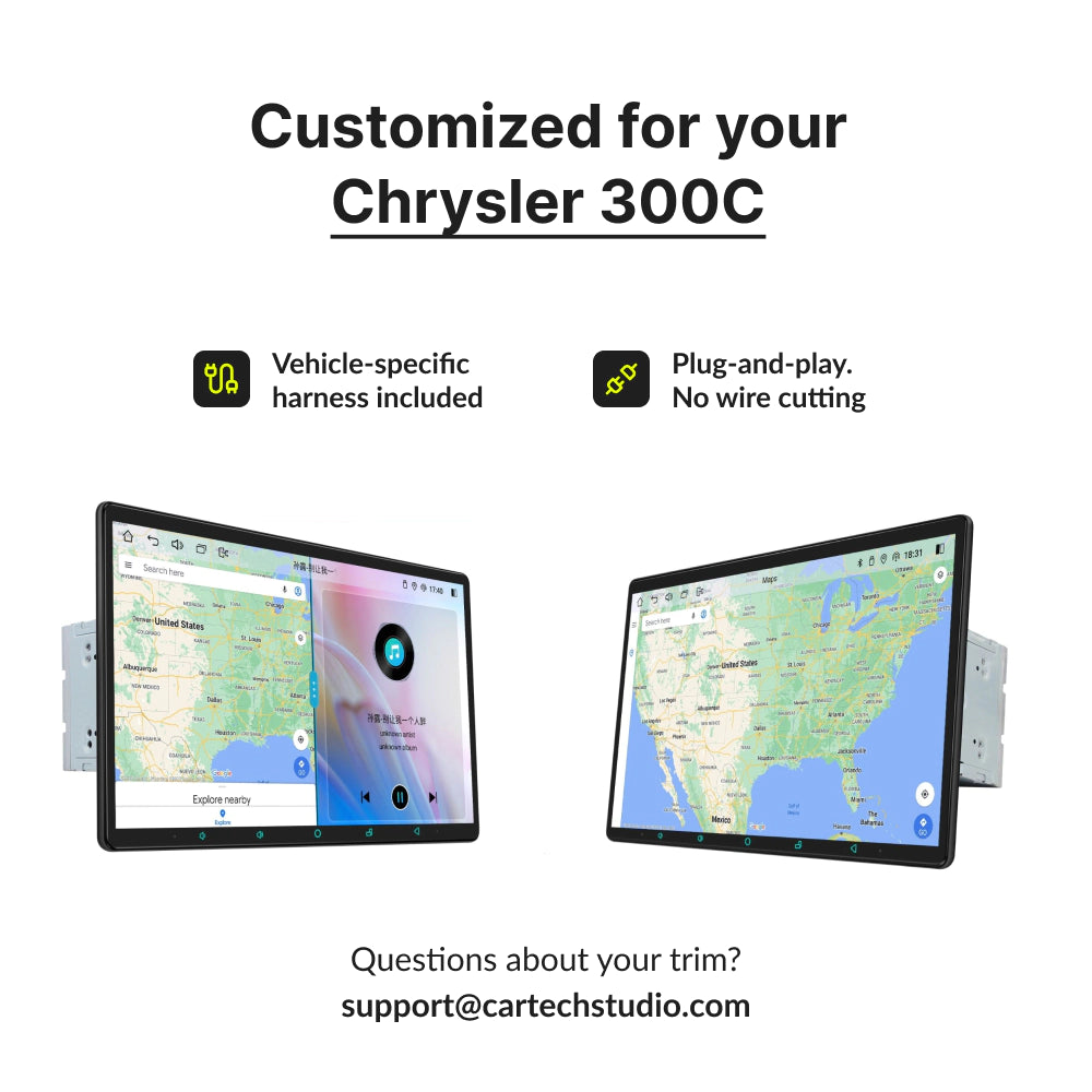 Chrysler 300C 2007-2010 — Premium 11.6” CarPlay & Android Auto Head Unit 2007