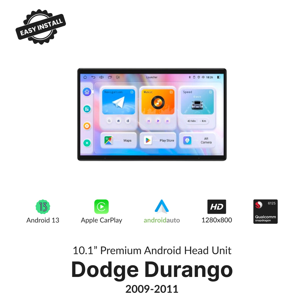 Dodge Durango 2009-2011 — Premium 10.1” CarPlay & Android Auto Head Unit 2009