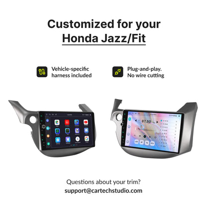 Honda Jazz/Fit 2008-2013 — Premium 10.1” CarPlay & Android Auto Head Unit 2008