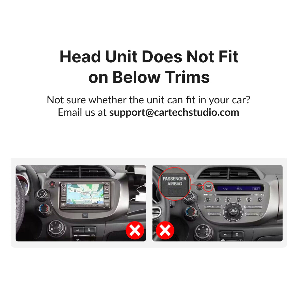 Honda Jazz/Fit 2008-2013 — Premium 10.1” CarPlay & Android Auto Head Unit 2008