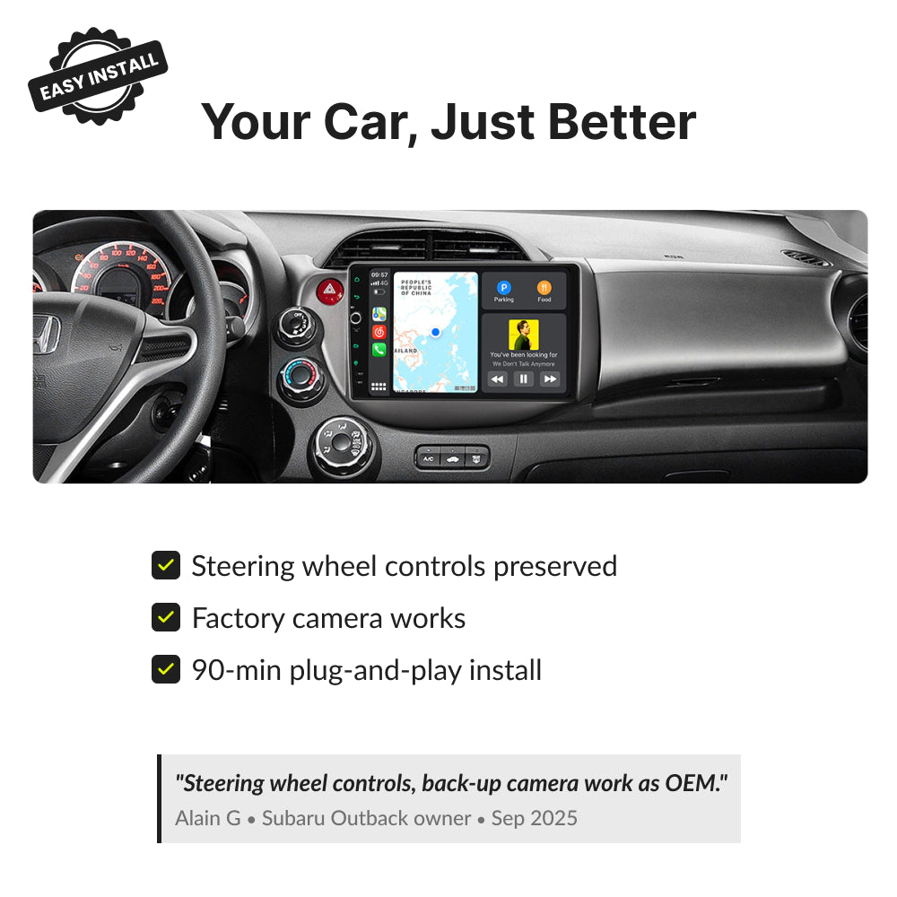 Honda Jazz/Fit 2008-2013 — Premium 10.1” CarPlay & Android Auto Head Unit 2008