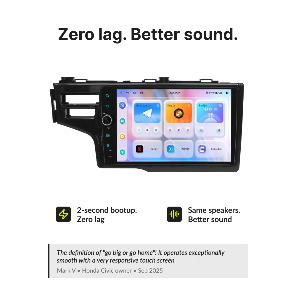 Honda Jazz/Fit 2014-2019 | 9” Wireless CarPlay Android Head Unit