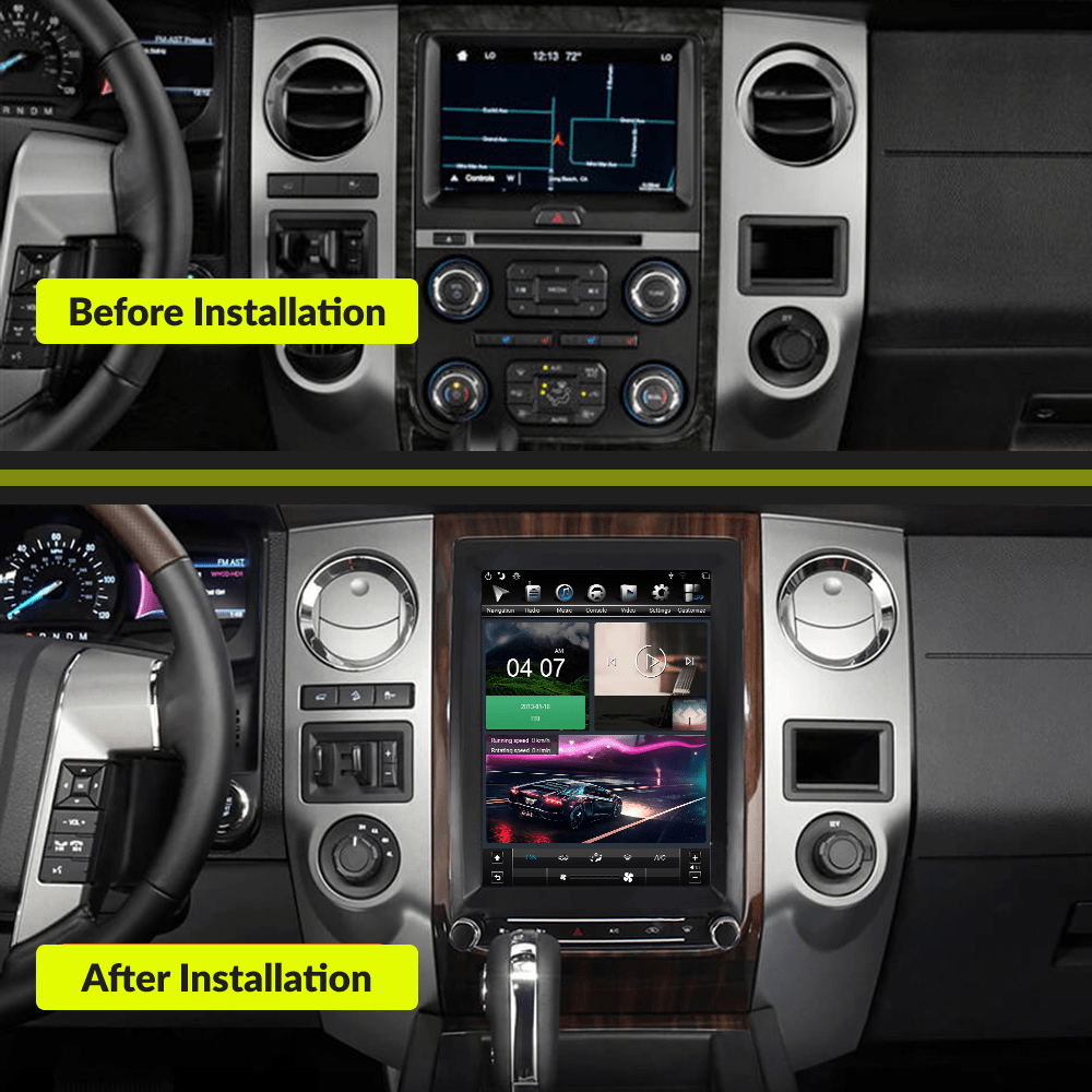 Ford Expedition 2013-2017 — 12.1" Tesla-Style Apple Carplay Screen - Car Tech Studio