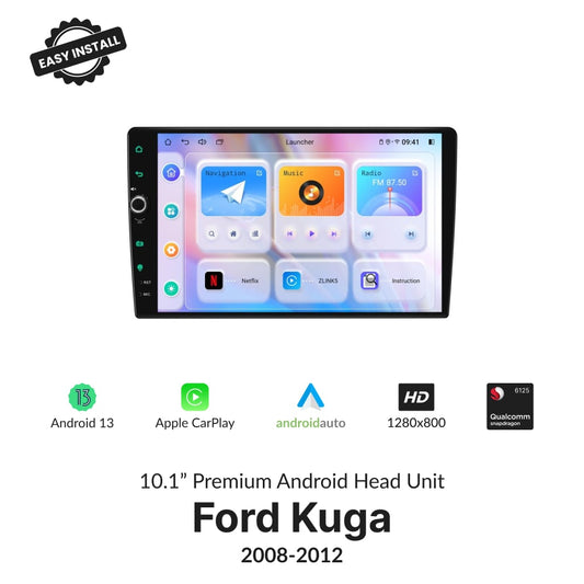 Ford Kuga 2008-2012 — Premium 10.1” Carplay & Android Auto Head Unit With Volume Knob