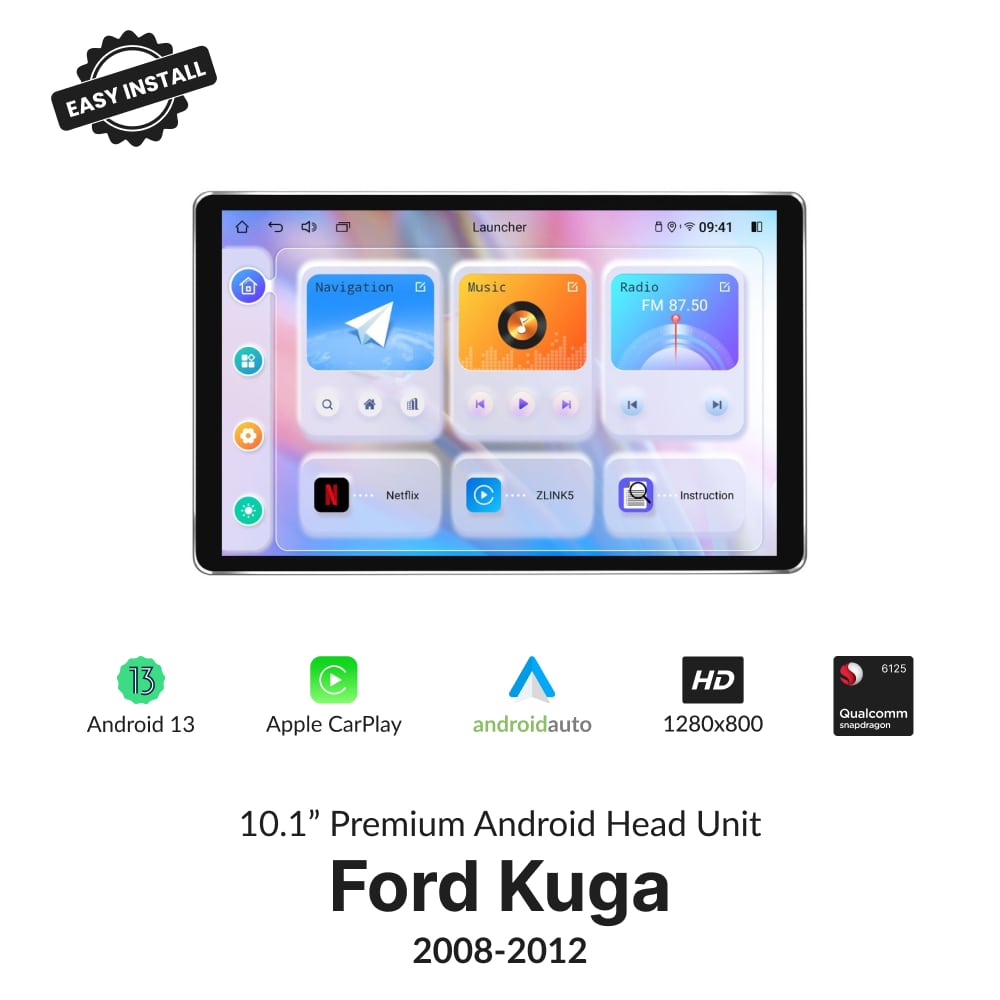 Ford Kuga 2008-2012 — Premium 10.1” Ultrathin Carplay & Android Auto Head Unit