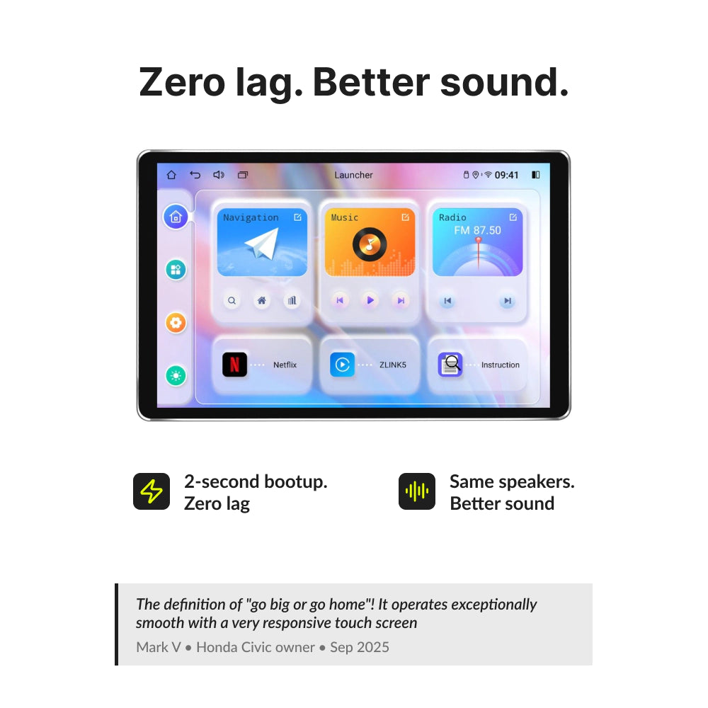 Ford C-Max 2007-2011 — Premium 10.1” Ultrathin CarPlay & Android Auto Head Unit 2007