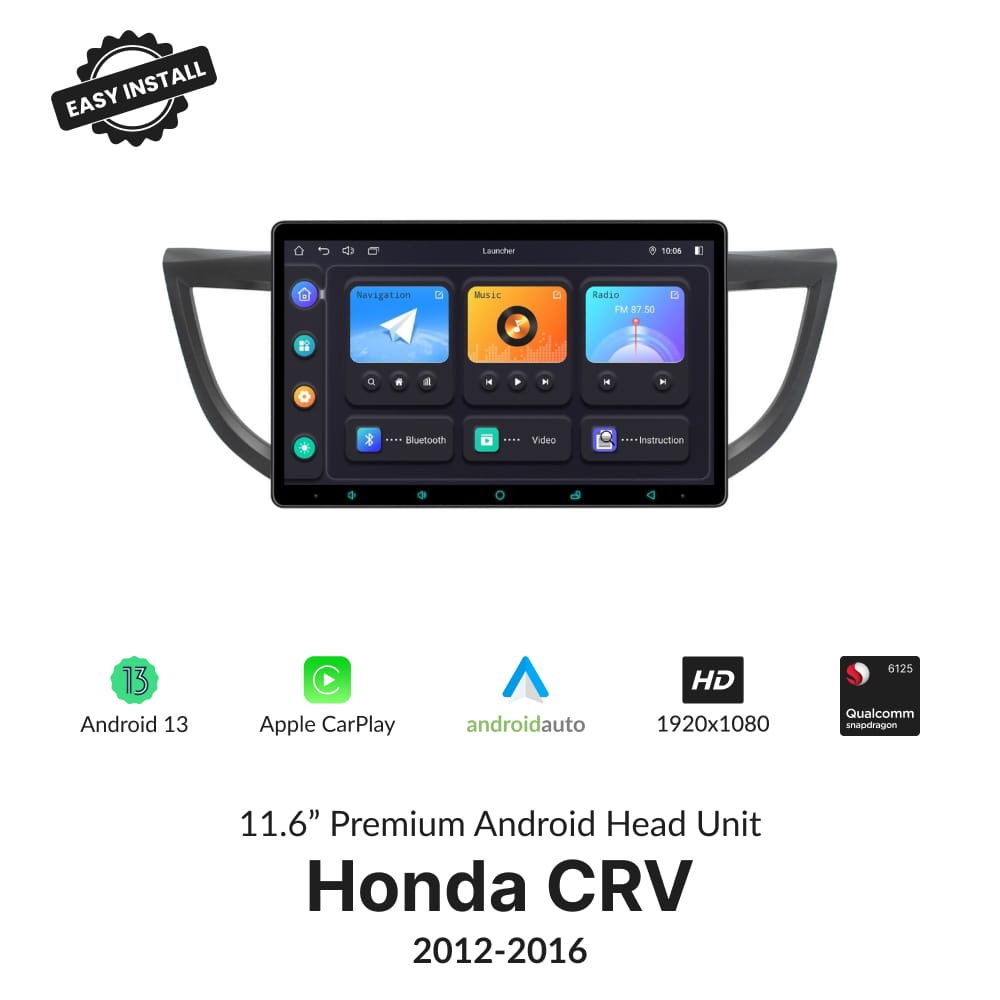 Honda CRV 2012-2016 — Premium 11.6” Carplay & Android Auto Head Unit