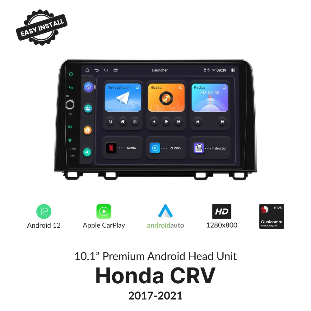 Honda CRV 2017-2021 — Premium 10.1” Carplay & Android Auto Head Unit - Car Tech Studio