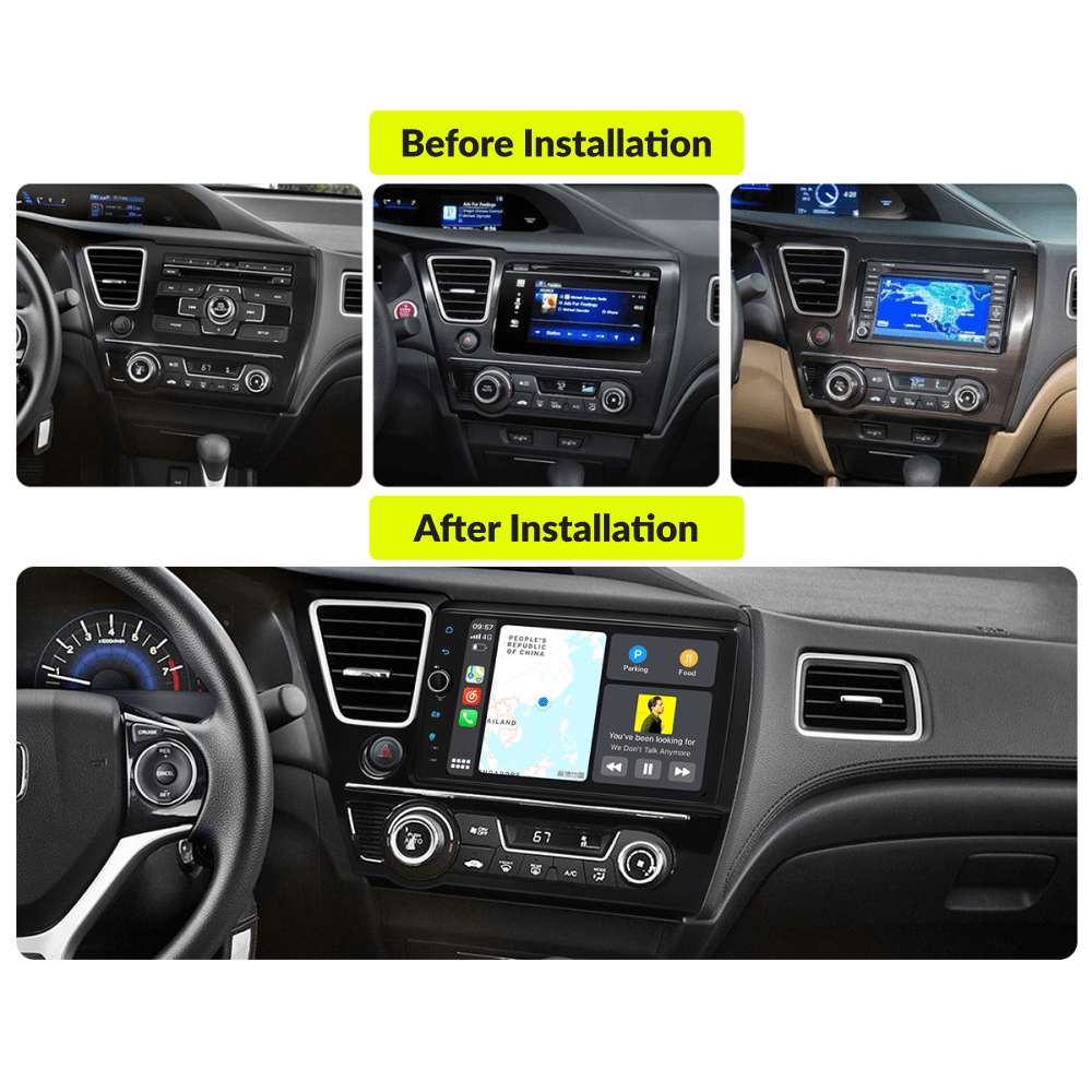 Honda Civic 2013-2017 | 9” Wireless CarPlay Head Unit - Car Tech