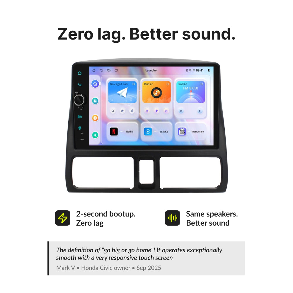 Honda CRV 2001-2006 — Premium 9” CarPlay & Android Auto Head Unit 2001