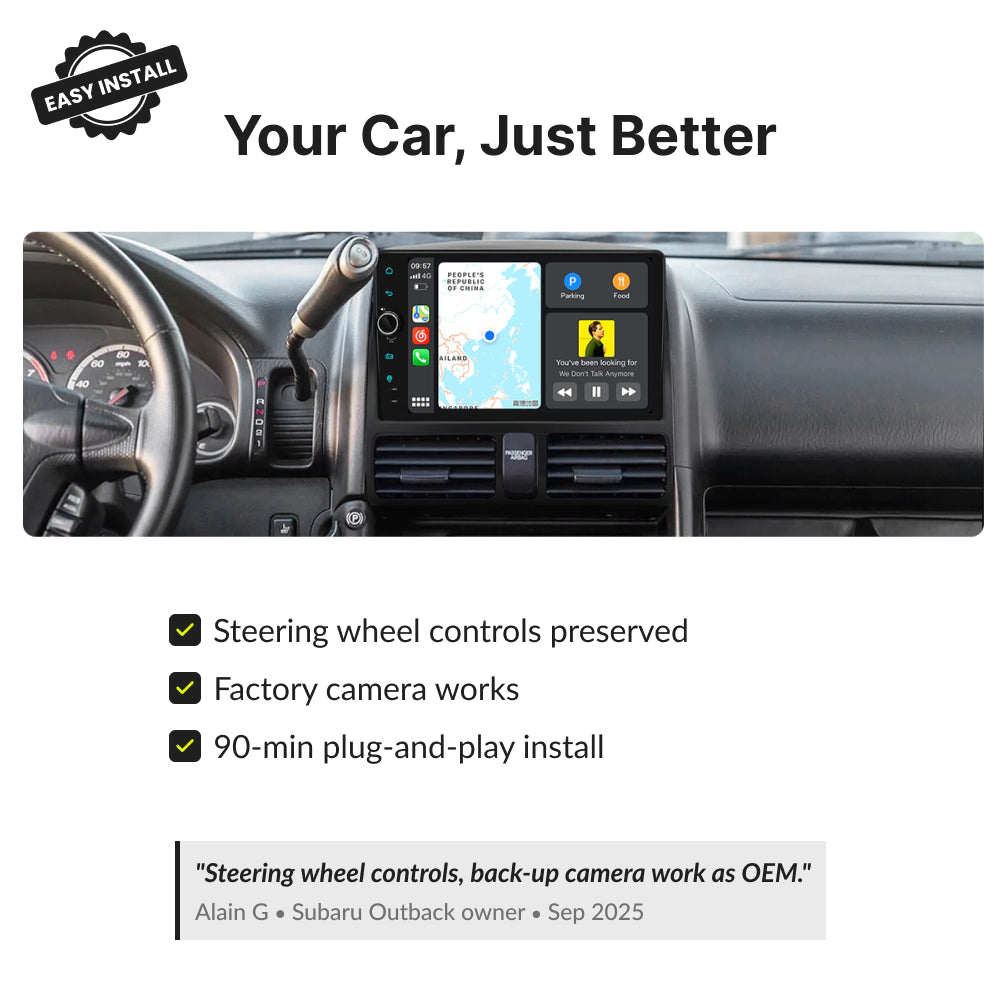 Honda CRV 2001-2006 — Premium 9” CarPlay & Android Auto Head Unit 2001