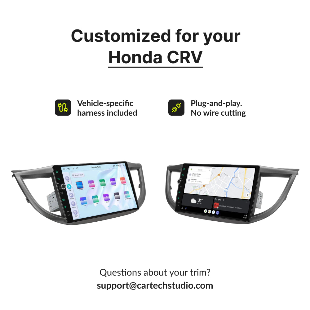 Honda CRV 2012-2016 — Premium 10.1” CarPlay & Android Auto Head Unit 2012