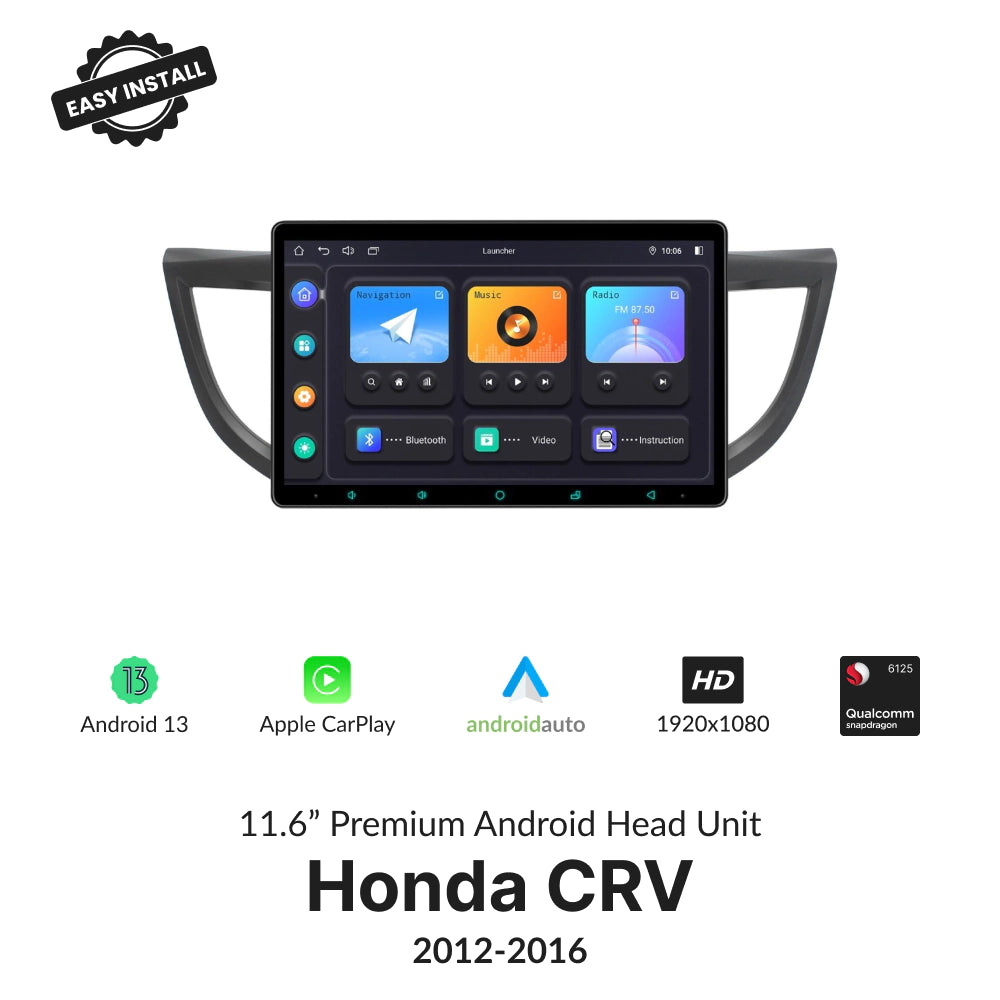 Honda CRV 2012-2016 — Premium 11.6” CarPlay & Android Auto Head Unit 2012