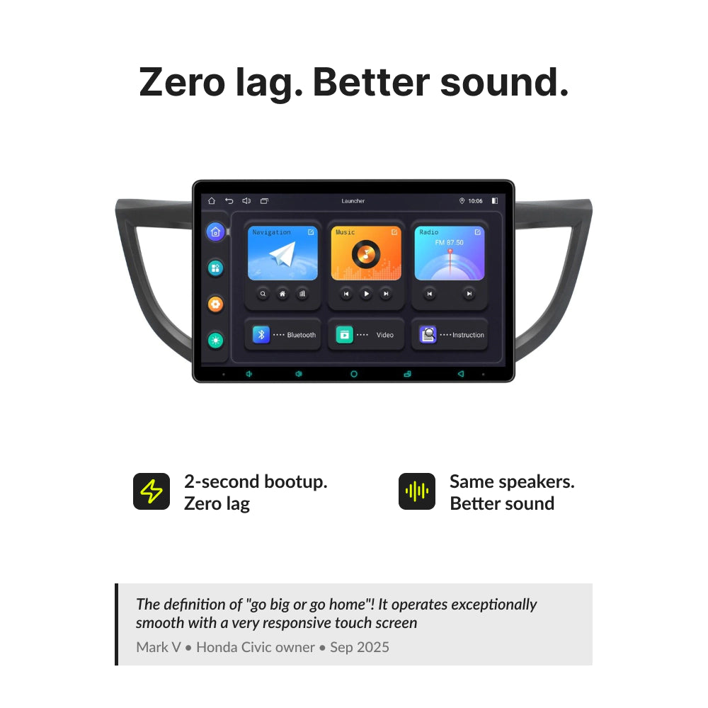 Honda CRV 2012-2016 — Premium 11.6” CarPlay & Android Auto Head Unit 2012