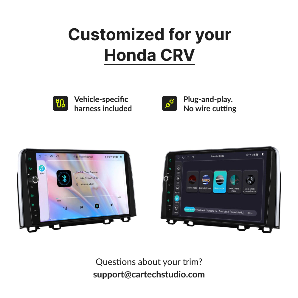 Honda CRV 2017-2021 — Premium 10.1” CarPlay & Android Auto Head Unit 2017
