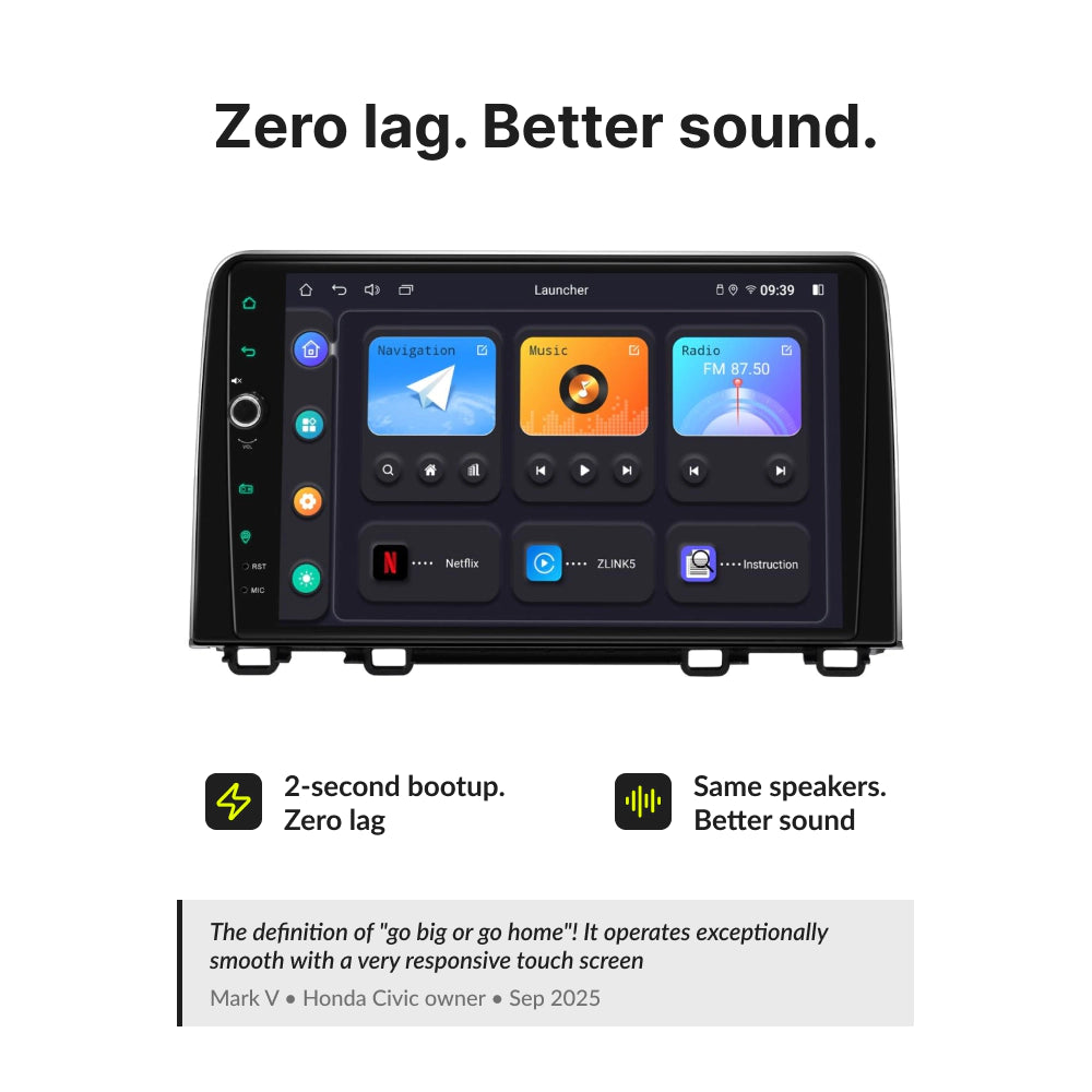 Honda CRV 2017-2021 — Premium 10.1” CarPlay & Android Auto Head Unit 2017