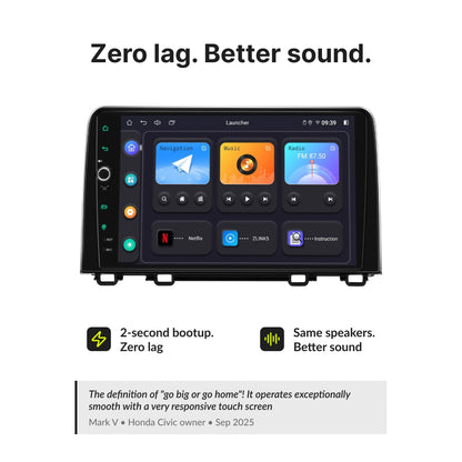 Honda CRV 2017-2021 — Premium 10.1” CarPlay & Android Auto Head Unit 2017