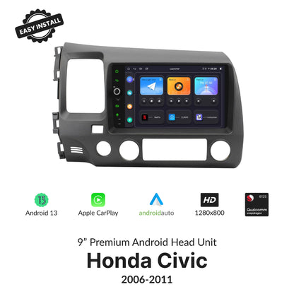 Honda Civic 2006-2011 — Premium 9” CarPlay & Android Auto Head Unit 2006