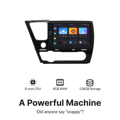 Honda Civic 2013-2017 — Premium 9” CarPlay & Android Auto Head Unit 2013