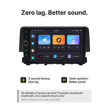 Honda Civic 2016-2021 — Premium 9” CarPlay & Android Auto Head Unit 2016