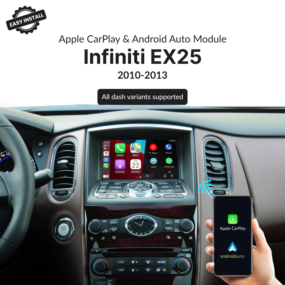 Infiniti EX25 2010-2013 — Wireless Apple CarPlay & Android Auto Module 2010