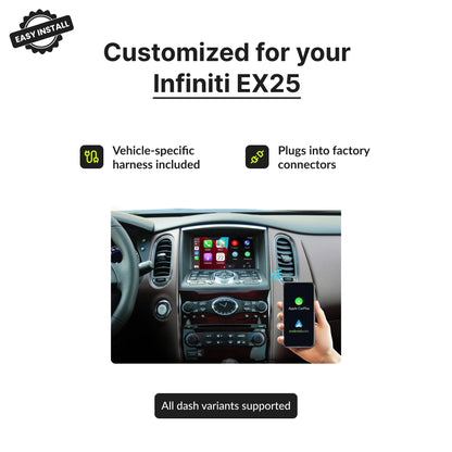 Infiniti EX25 2010-2013 — Wireless Apple CarPlay & Android Auto Module 2010