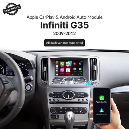 Infiniti G35 2009-2012 — Wireless Apple CarPlay & Android Auto Module 2009