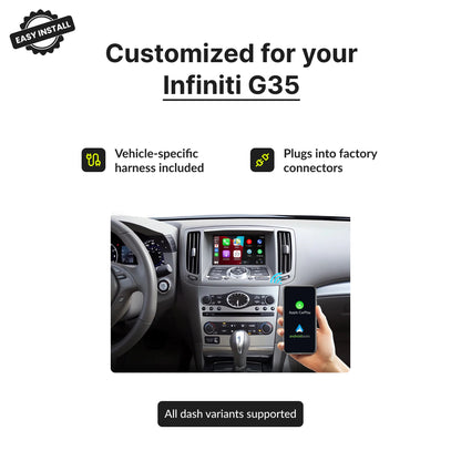 Infiniti G35 2009-2012 — Wireless Apple CarPlay & Android Auto Module 2009